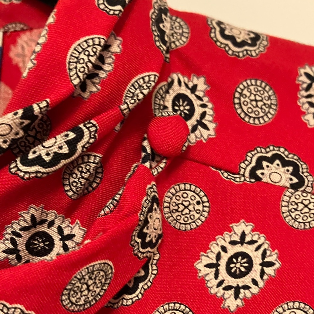 Pendleton Red Patterned Blouse - image 3